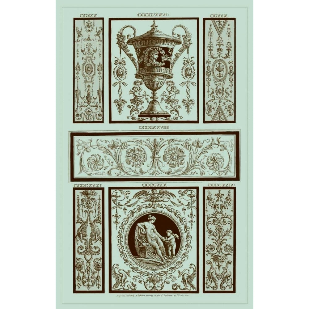 Pergolesi Panel in Celadon II Poster Print - Pergolesi-VARPDX88590Z Image 1