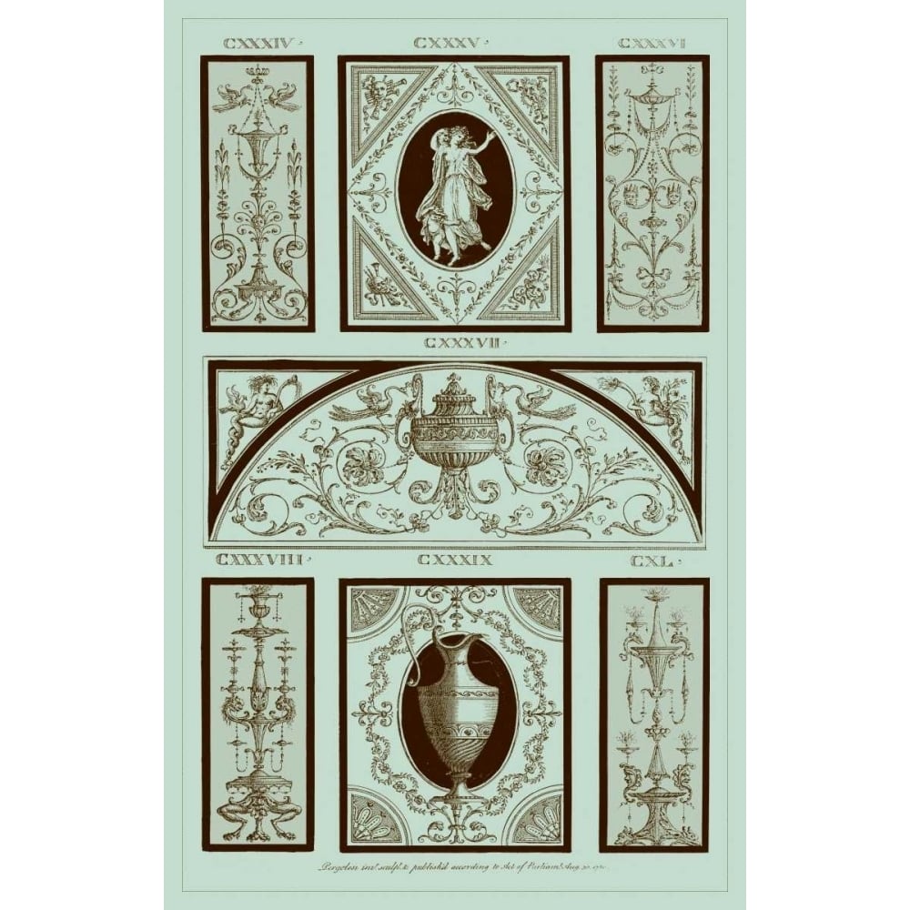 Pergolesi Panel in Celadon I Poster Print - Pergolesi-VARPDX88589Z Image 1