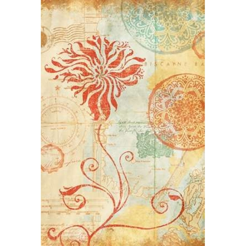 Map Wallflower I Poster Print by Elizabeth Medley-VARPDX8970K Image 2