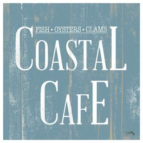 Coastal Cafe Square Poster Print by Elizabeth Medley-VARPDX8973AA Image 2