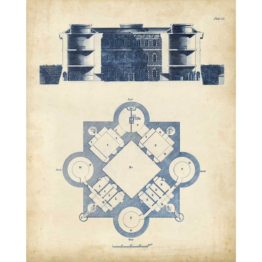 Architectural Blueprint I Poster Print - Cook George Andrew-VARPDX90008Z Image 1