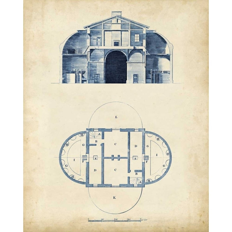 Architectural Blueprint V Poster Print - Cook George Andrew-VARPDX90012Z Image 1