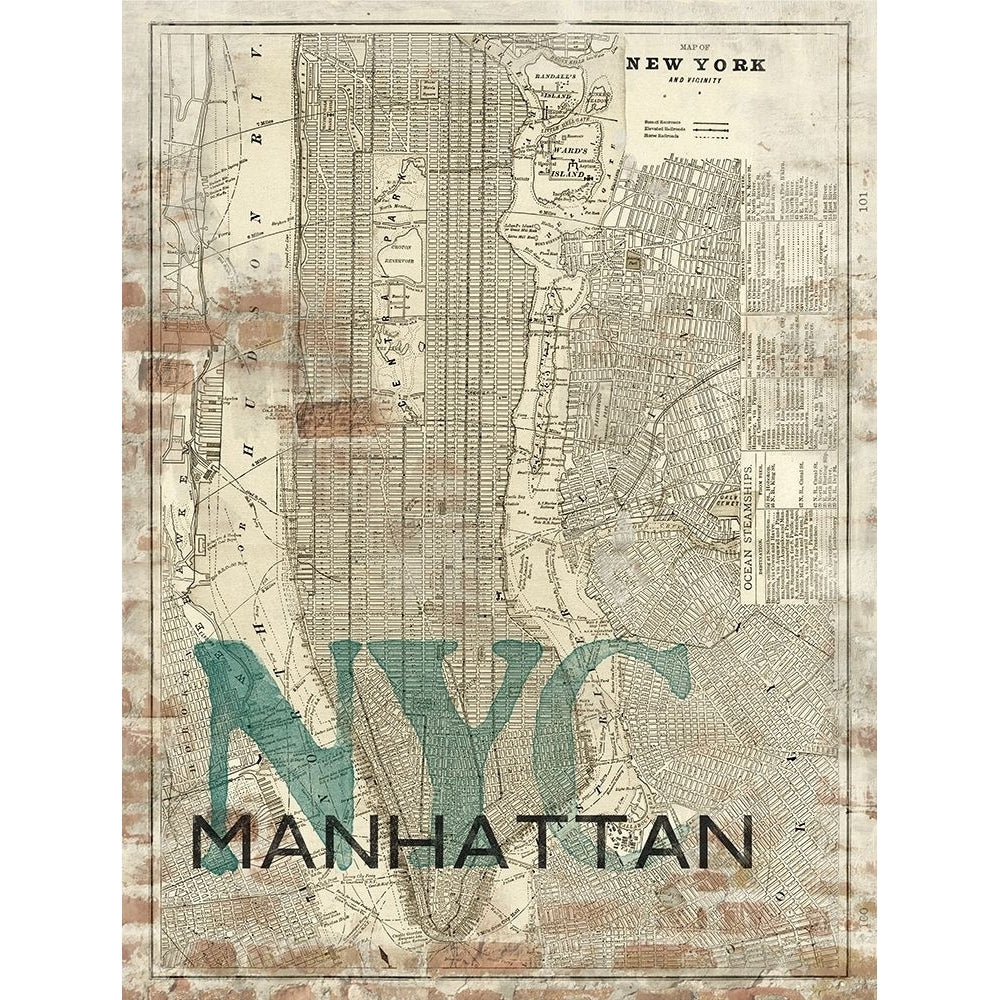 Reclaimed Nyc Map Poster Print by Z Studio-VARPDX902ZST2468B Image 2