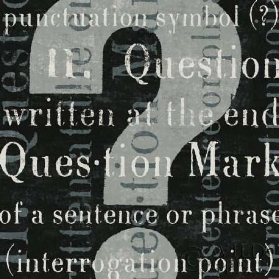 Punctuated Text IV Poster Print by Michael Mullan-VARPDX9049 Image 1