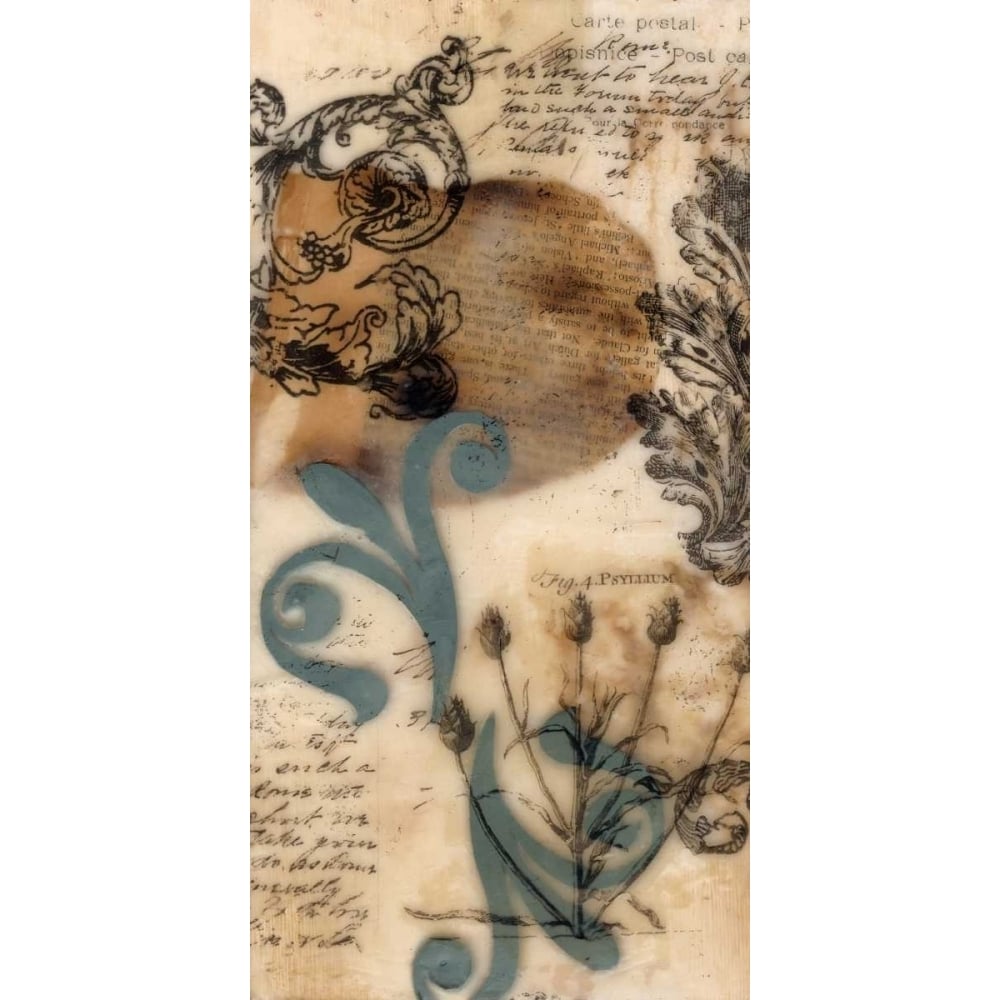 Encaustic Ephemera I Poster Print - Jennifer Goldberger-VARPDX90674Z Image 1