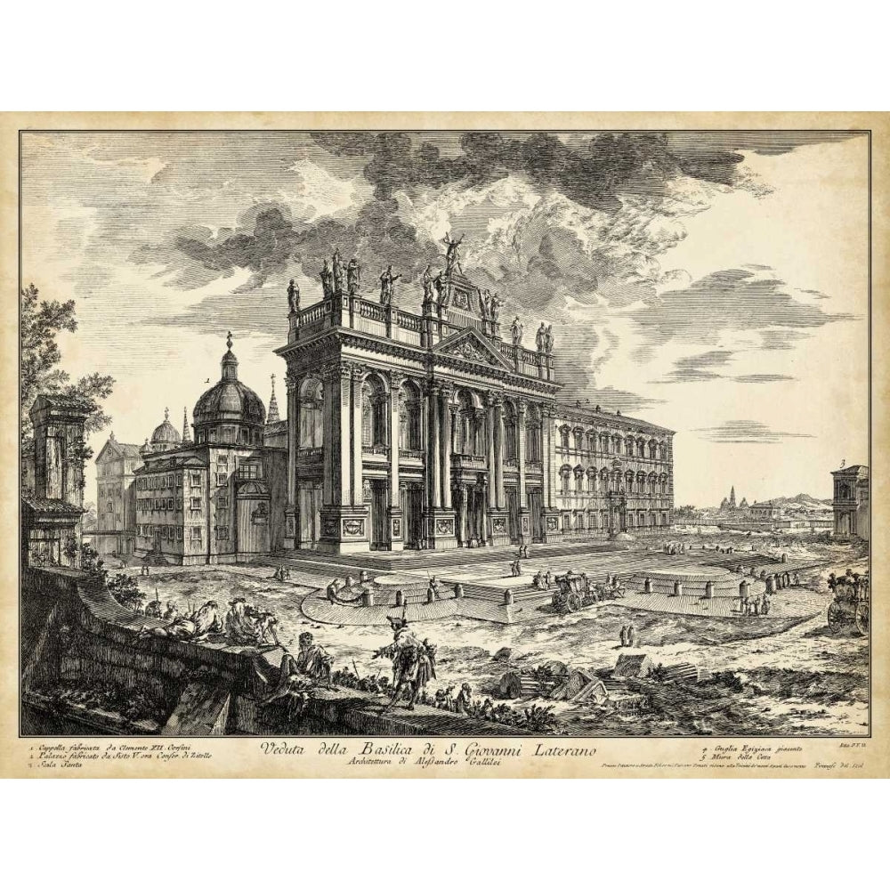 Veduta Basilica S.Giovanni Laterano Poster Print - Piranesi-VARPDX90773Z Image 1