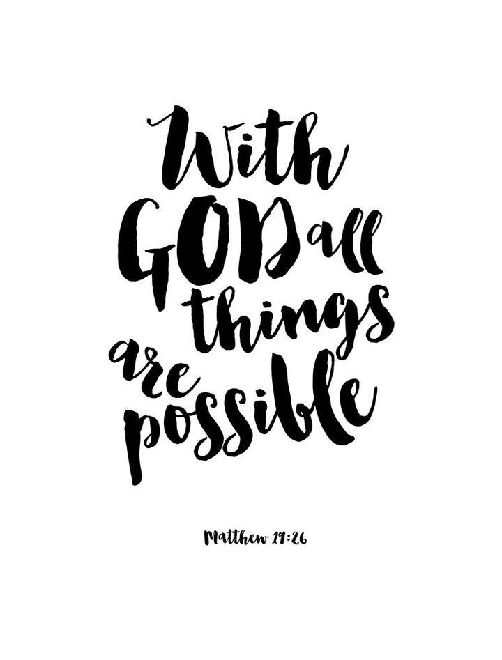 With God All Things Are Possible Poster Print by Bella Dos Santos-VARPDX907DOS1828 Image 1