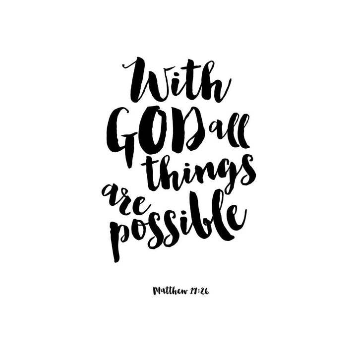 With God All Things Are Possible Poster Print by Bella Dos Santos-VARPDX907DOS1828 Image 2