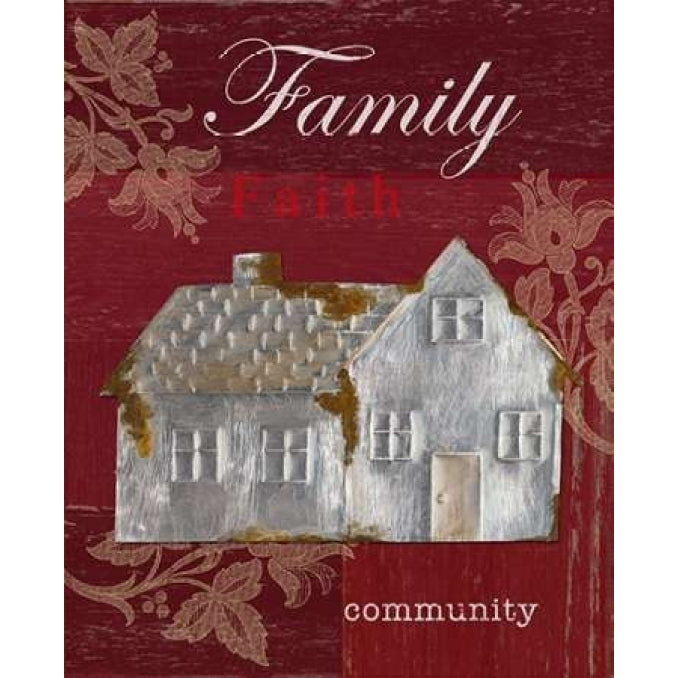 Family - Faith - Community Poster Print by Sam Appleman-VARPDX911APP1018C Image 2