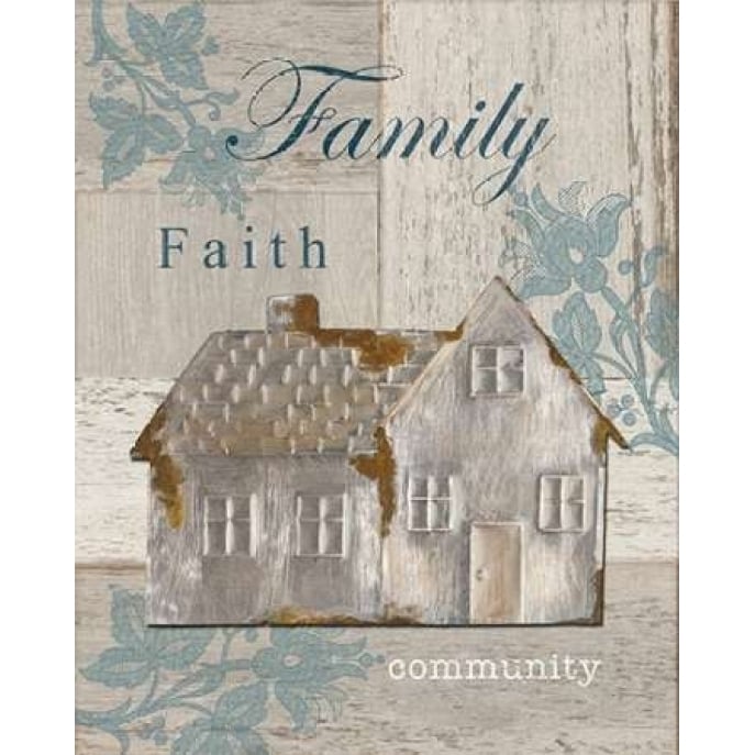 Family - Faith - Community Poster Print by Sam Appleman-VARPDX911APP1018 Image 1