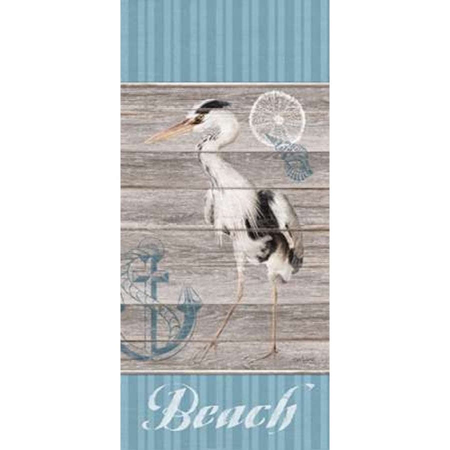 Beach Heron Poster Print by Sam Appleman-VARPDX911APP1050A Image 1