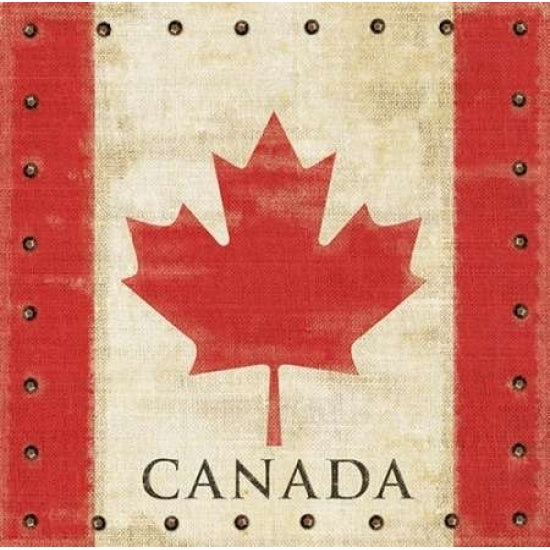 Vintage Canadian Flag Poster Print by Sam Appleman-VARPDX911APP1090 Image 1