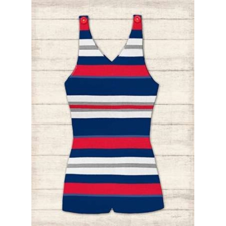 Vintage Swim Suit - Blue and Red 1 Poster Print by Sam Appleman-VARPDX911APP1127A Image 2