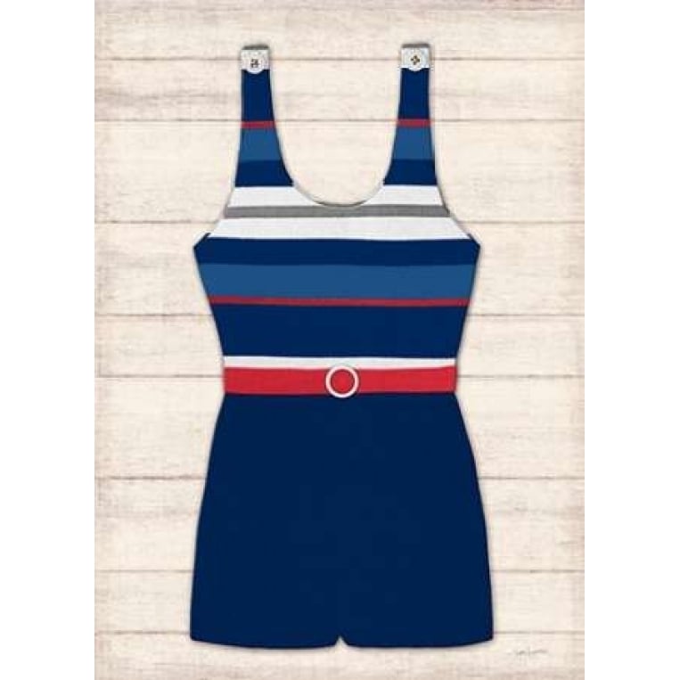 Vintage Swim Suit - Blue and Red 2 Poster Print by Sam Appleman-VARPDX911APP1128A Image 1