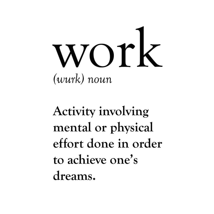 Work Definition Poster Print by Sam Appleman-VARPDX911APP1185 Image 1