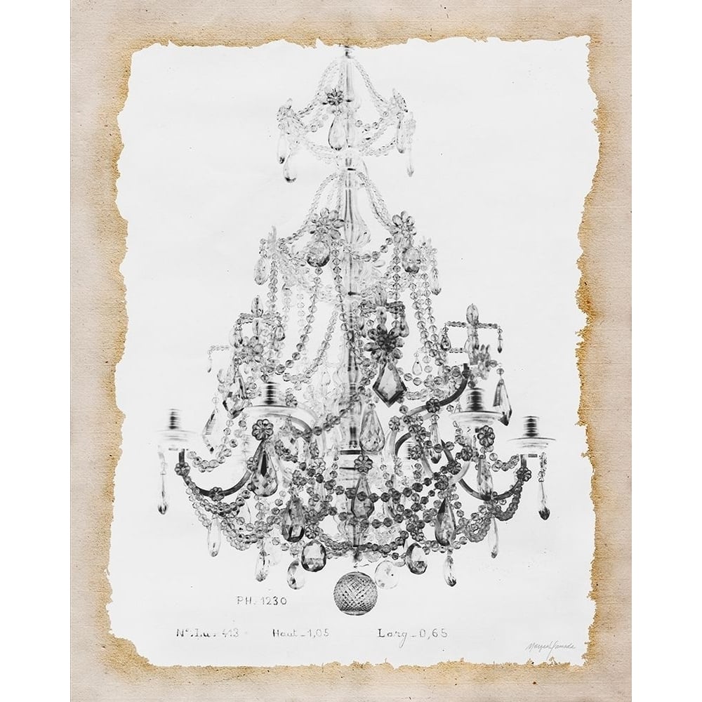 Paris Chandelier 2 Poster Print by Morgan Yamada-VARPDX914YAM1432 Image 1