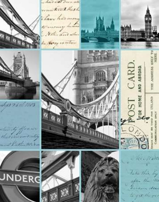 London Postcards Poster Print by Cameron Duprais-VARPDX915DUP1026 Image 1