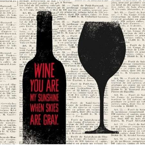 Wine Lino Print 2 Poster Print by Evangeline Taylor-VARPDX916TAY1108 Image 1