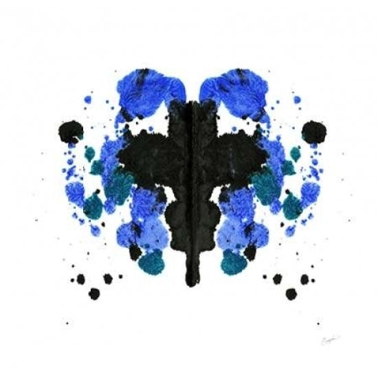 Ink Blot Indigo 1 Poster Print by Evangeline Taylor-VARPDX916TAY1167 Image 1