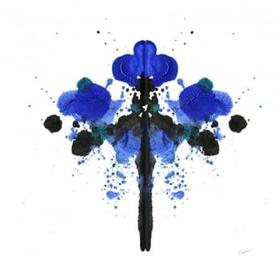 Ink Blot Indigo 2 Poster Print by Evangeline Taylor-VARPDX916TAY1168 Image 1