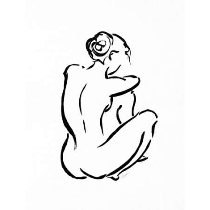 Gestural Figure Study Back Poster Print by Evangeline Taylor-VARPDX916TAY1175 Image 2