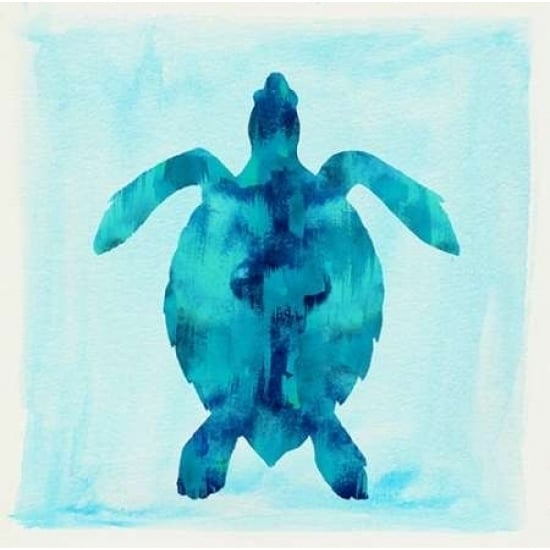 Tropical Sea Turtle Poster Print by Evangeline Taylor-VARPDX916TAY1186 Image 1