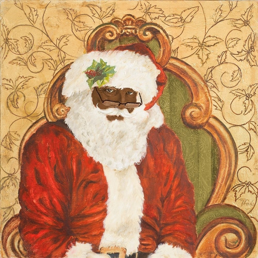 African American Sitting Santa Poster Print by Patricia Pinto-VARPDX9202CA Image 1