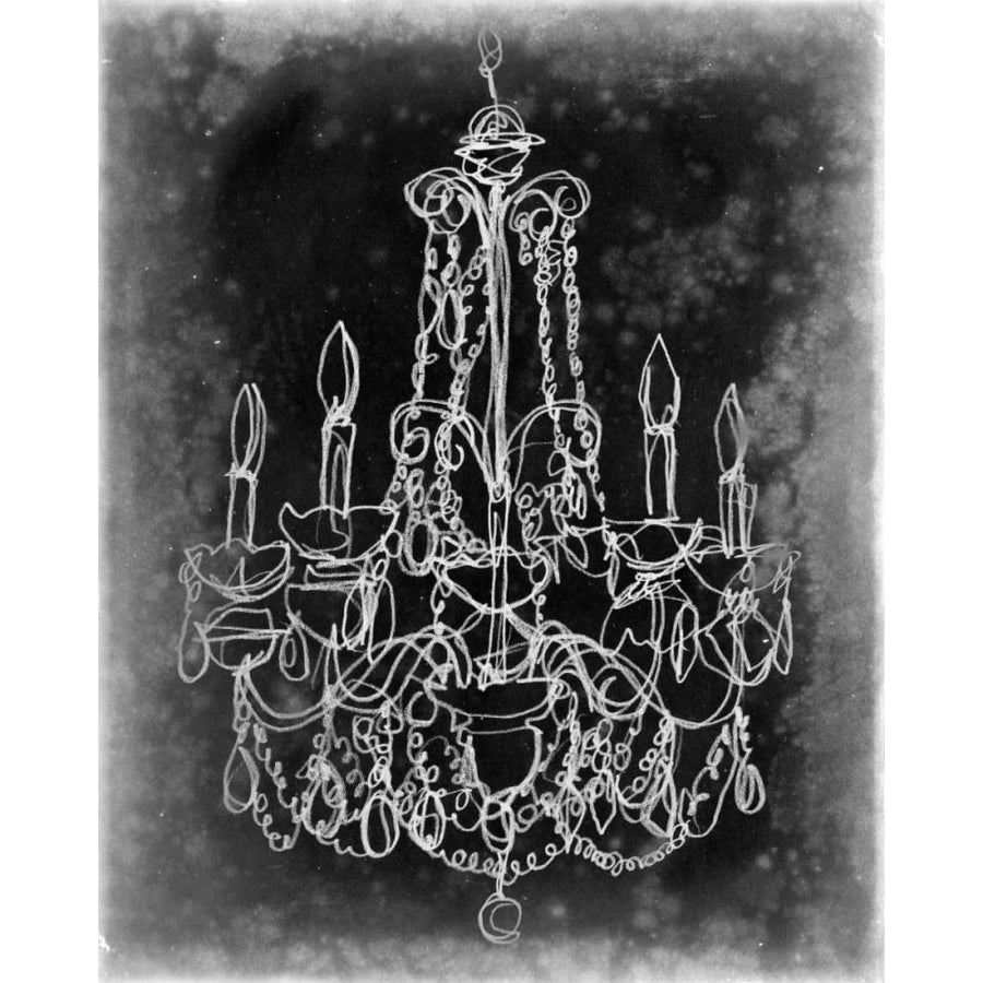 Chalkboard Chandelier Sketch III Poster Print - Ethan Harper-VARPDX92035Z Image 1