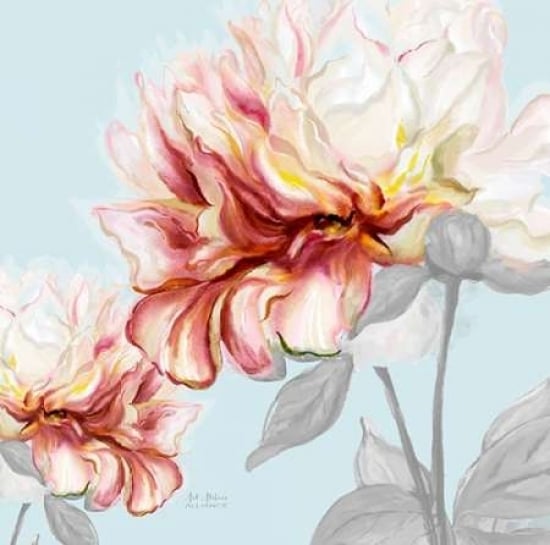 Blushing Peony Square 1 Poster Print by Art Atelier Alliance-VARPDX923EWA1039 Image 1