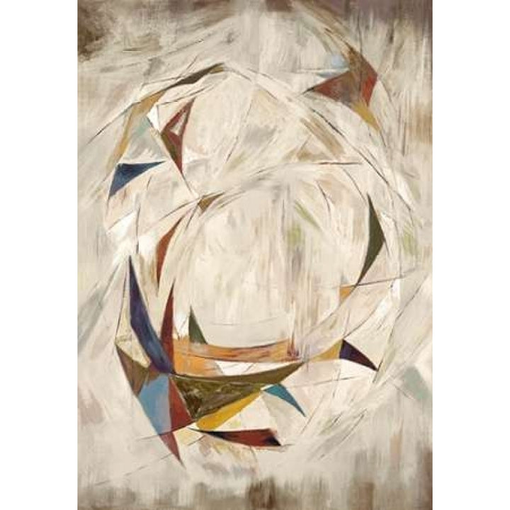 Triangle Circle on Cream Poster Print by Art Atelier Alliance-VARPDX923EWA1068A Image 1