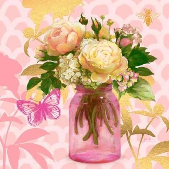 Pink Mason Jar Bouquet Poster Print by Art Atelier Alliance-VARPDX923EWA1115 Image 1