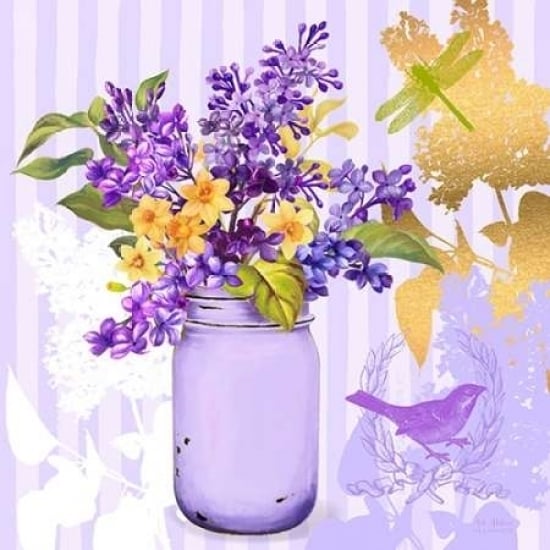 Lilac Mason Jar Bouquet Poster Print by Art Atelier Alliance-VARPDX923EWA1117 Image 2