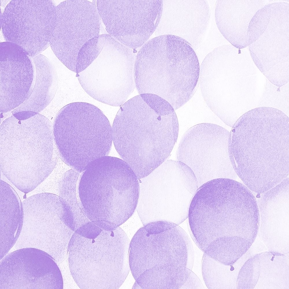 Airy Balloons in Purple A Poster Print - Studio SEA-VARPDX92425 Image 1