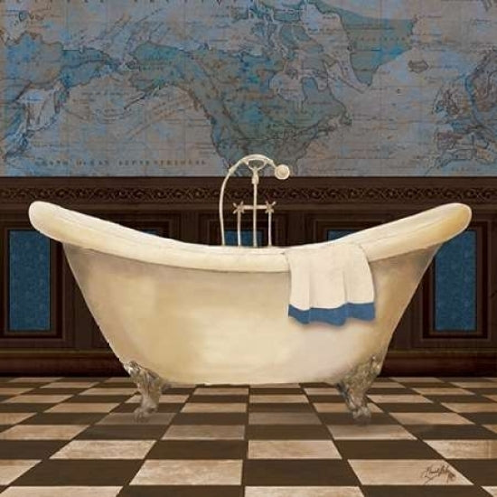 Blue Historic Bath I Poster Print by Elizabeth Medley-VARPDX9242B Image 2