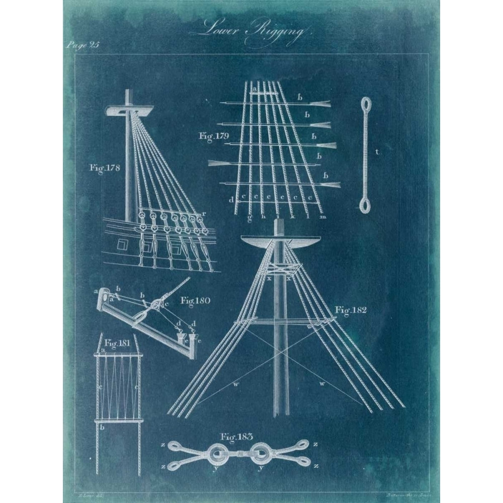 Nautical Detail Blueprint II Poster Print - Studio Vision-VARPDX92468Z Image 1