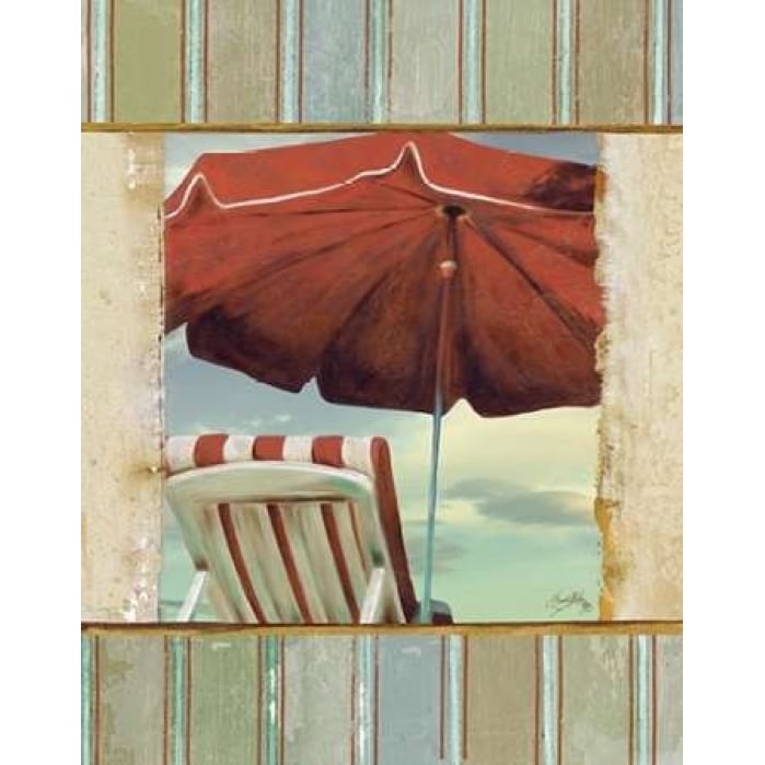 Chaise de Plage I Poster Print by Elizabeth Medley-VARPDX9246A Image 1