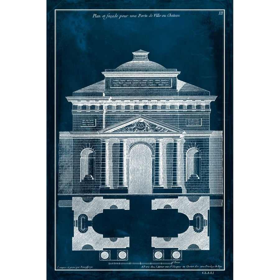 Palace Facade Blueprint II Poster Print - Studio Vision-VARPDX92478Z Image 1