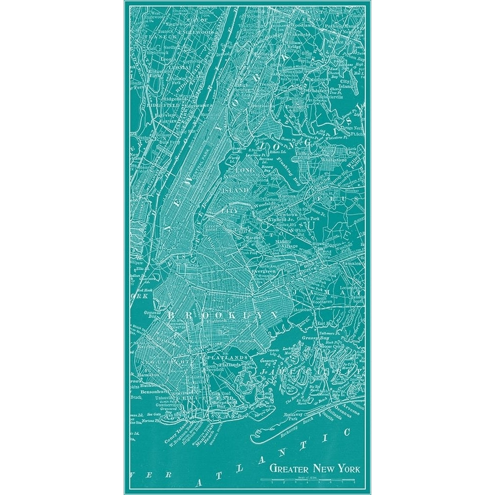 Graphic Map of York Poster Print - Studio Vision-VARPDX92552Z Image 1