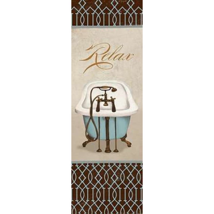 Relax in Blue I Poster Print by Elizabeth Medley-VARPDX9257T Image 1