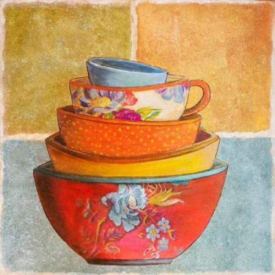 Collage Bowls I Poster Print by Patricia Pinto-VARPDX9283A Image 1