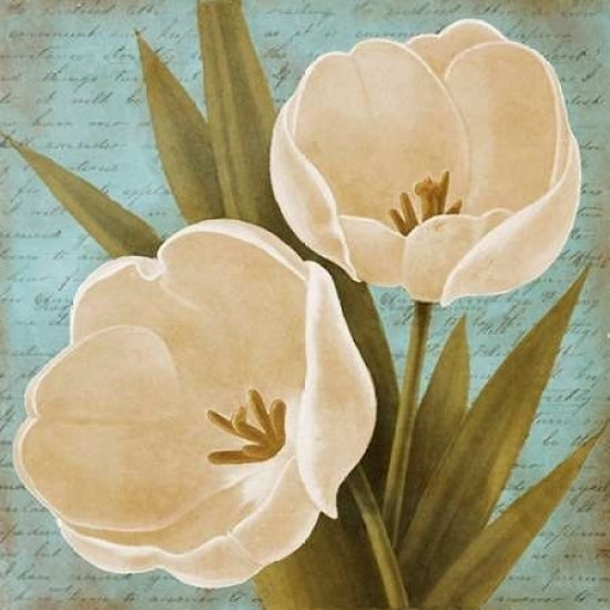 Blue Morning Tulips II Poster Print by Vivien Rhyan-VARPDX9286A Image 1