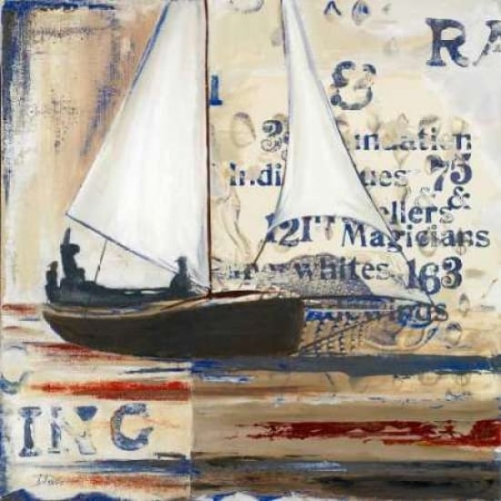 Blue Sailing Race I Poster Print by Patricia Pinto-VARPDX9293A Image 1