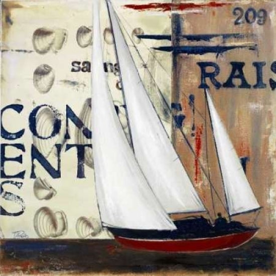 Blue Sailing Race II Poster Print by Patricia Pinto-VARPDX9294A Image 2