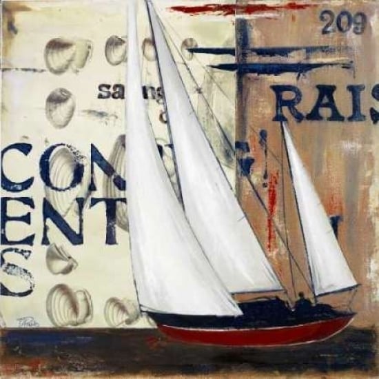 Blue Sailing Race II Poster Print by Patricia Pinto-VARPDX9294A Image 1