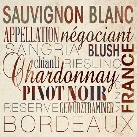 Wine Words II Poster Print by Sd Graphics Studio-VARPDX9336NN Image 1