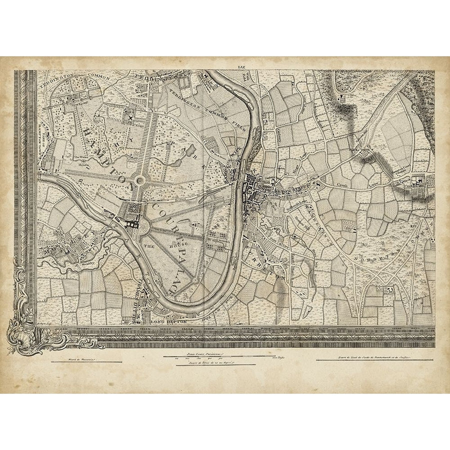 Map of London Grid XIII Poster Print - Unknown-VARPDX93439Z Image 1