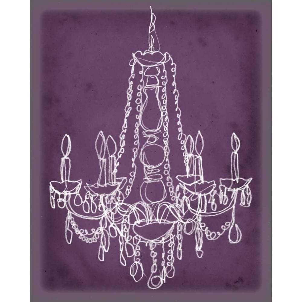 Plum Chandelier Sketch I Poster Print - Harper-VARPDX93457MS Image 1