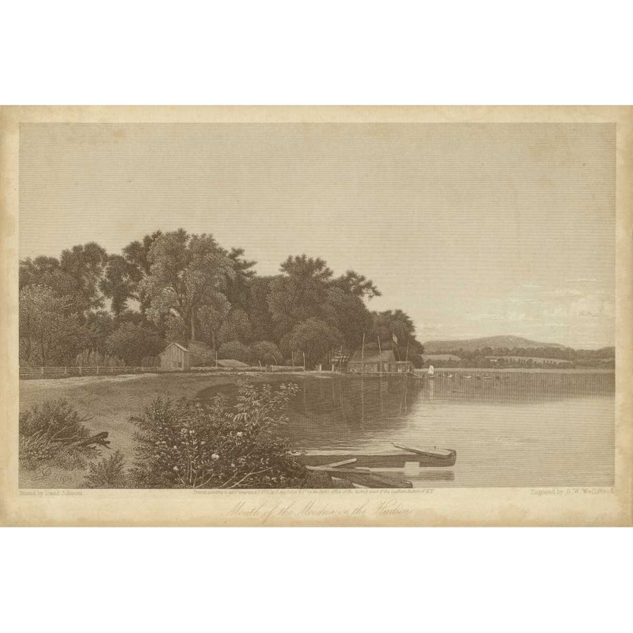 Mouth of the Moodna on the Hudson Poster Print - Hinshelwood R.-VARPDX93511Z Image 1