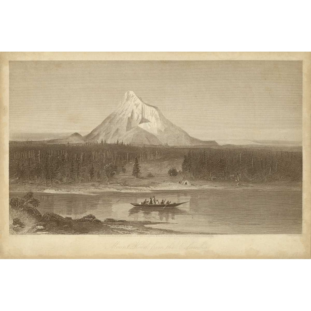 Mount Hood from Columbia Poster Print - Hinshelwood R.-VARPDX93508Z Image 1