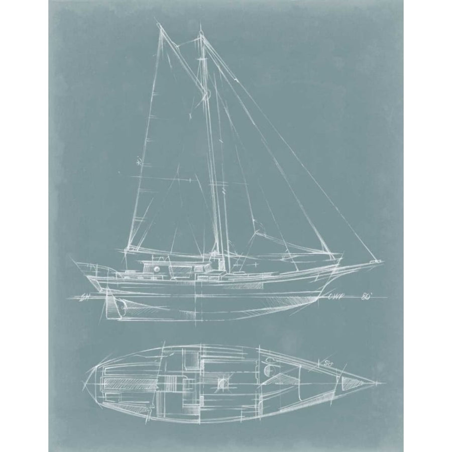 Yacht Sketches III Poster Print - Ethan Harper-VARPDX93753Z Image 1